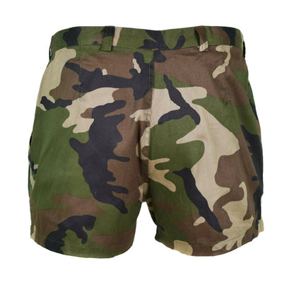 French army cotton shorts with F1 CCE print