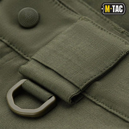 M-TAC bermuda style tactical shorts in olive color