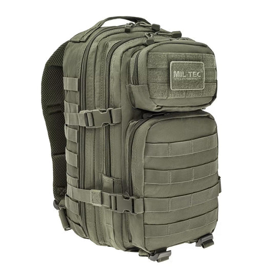 MIL-TEC US Assault Tactical Backpack 20 Liter Capacity Olive