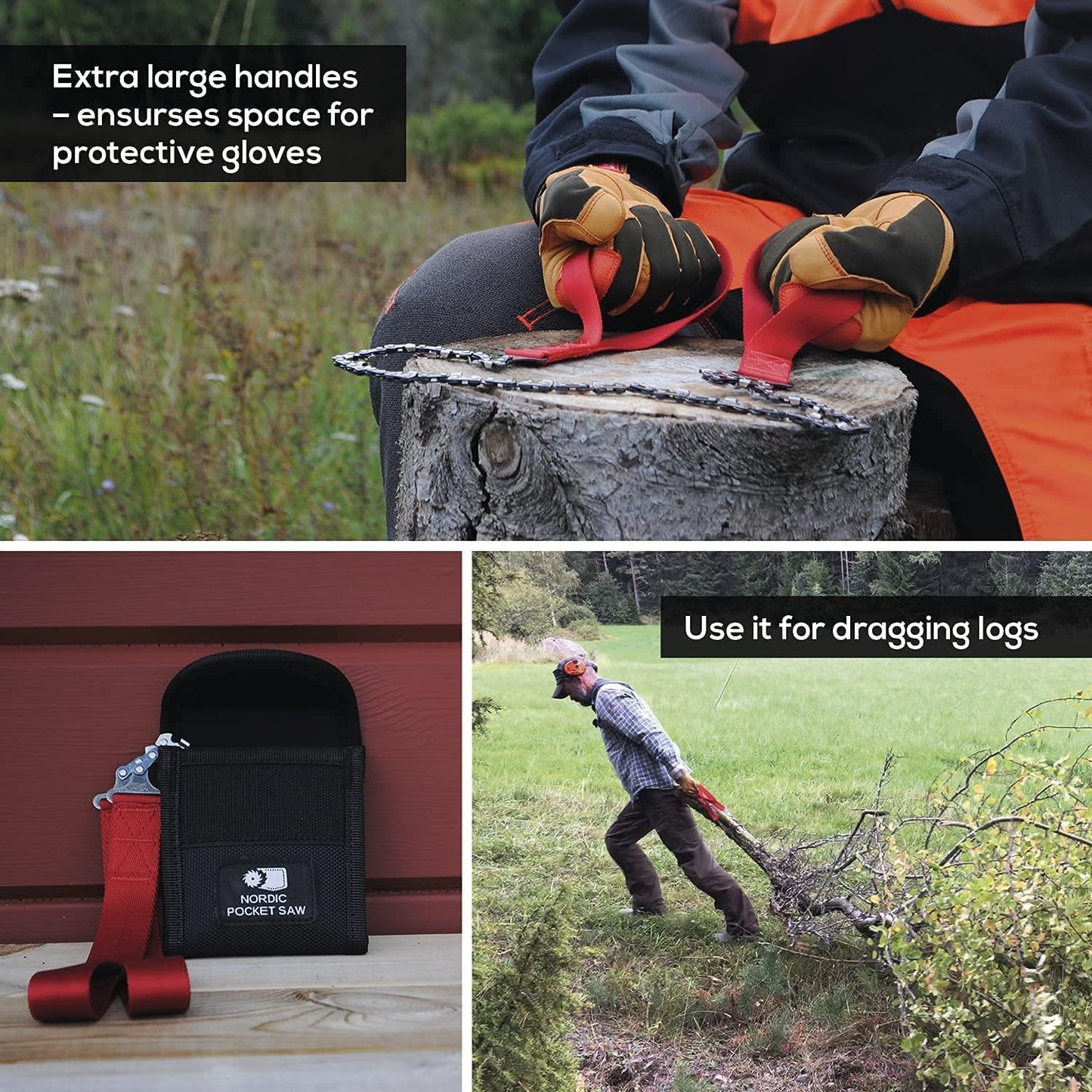 NORDIC POCKET SAW robust manual chainsaw