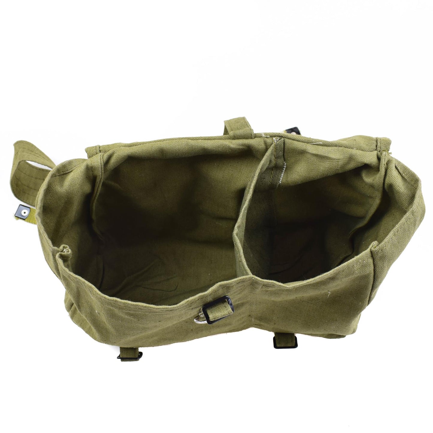 Romanian army vintage 9l shoulder bag in olive color