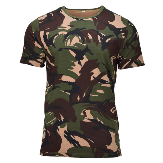 Dutch Army T-shirt with short sleeves in Woodland print