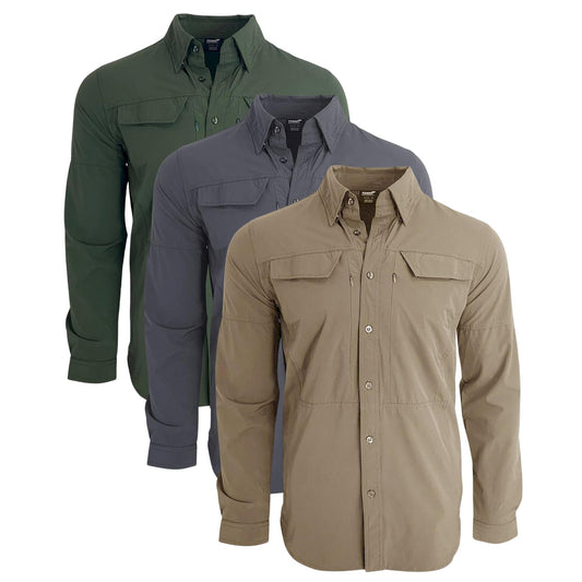 TEXAR classic army shirt with long sleeves