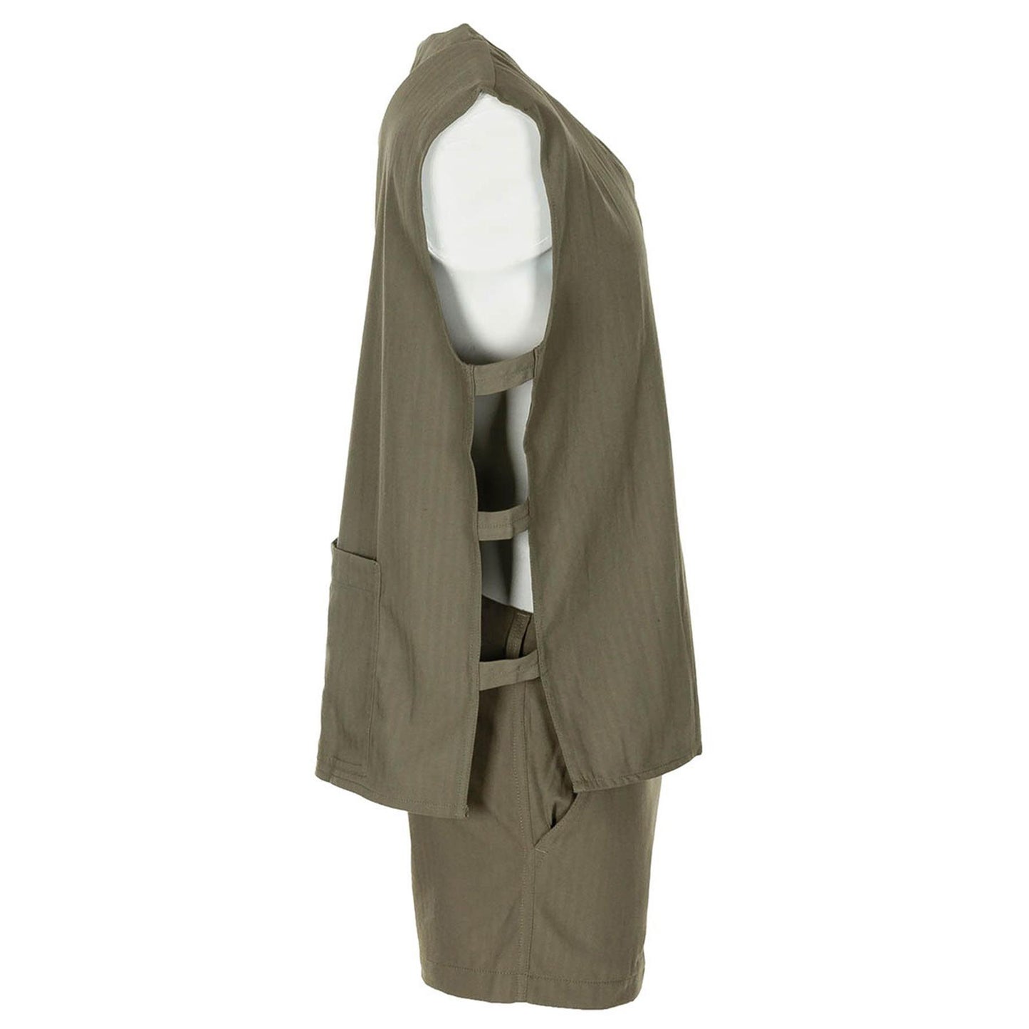 French army waistcoat in olive color