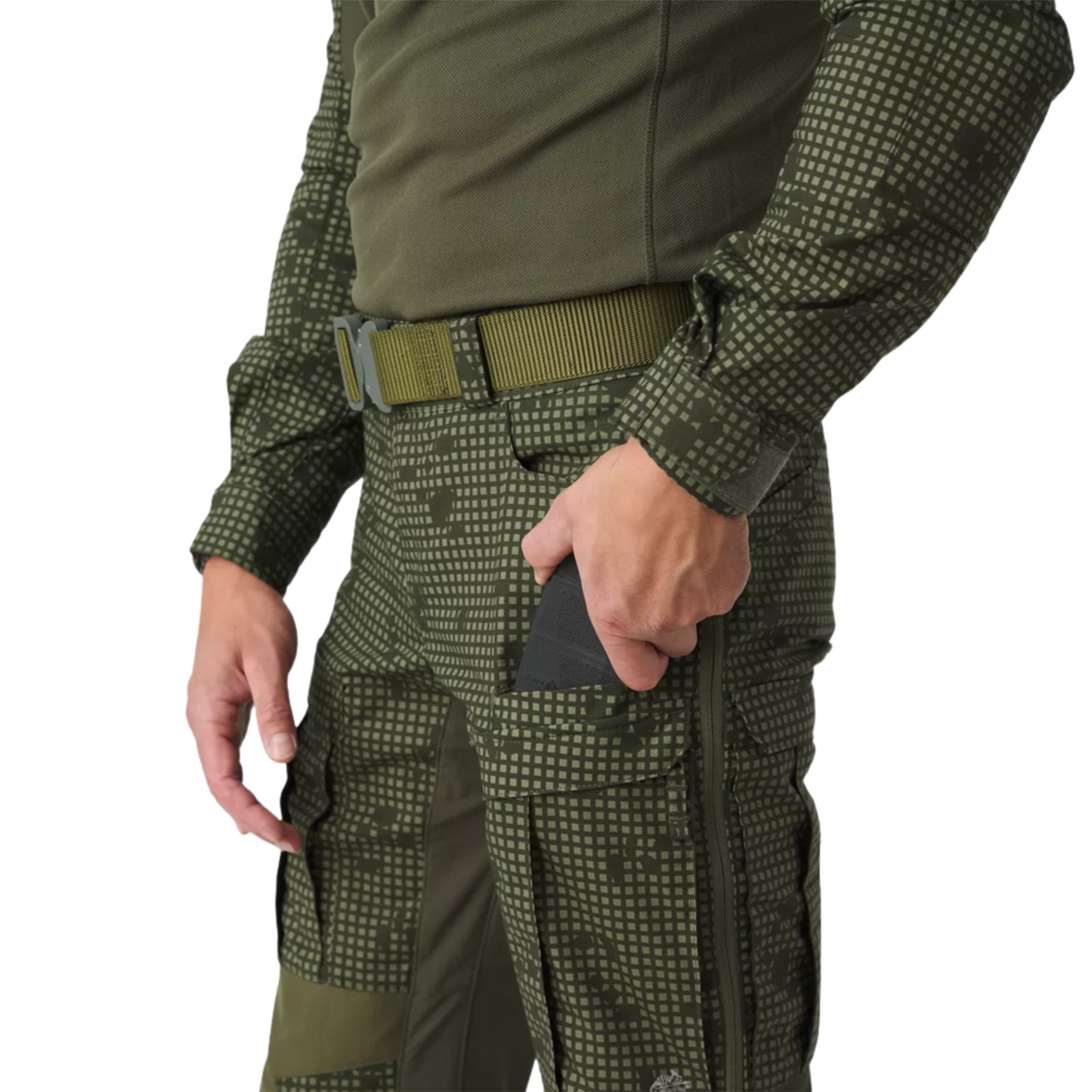 Helikon-Tex MCDU taktinės kelnės su ventiliacija Ripstop Woodland marginimo