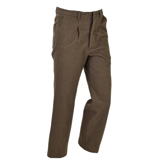 Italian army formal trousers in brown wool