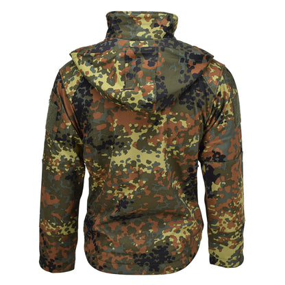 MIL-TEC Softshell Waterproof Tactical Jacket Flecktarn Print