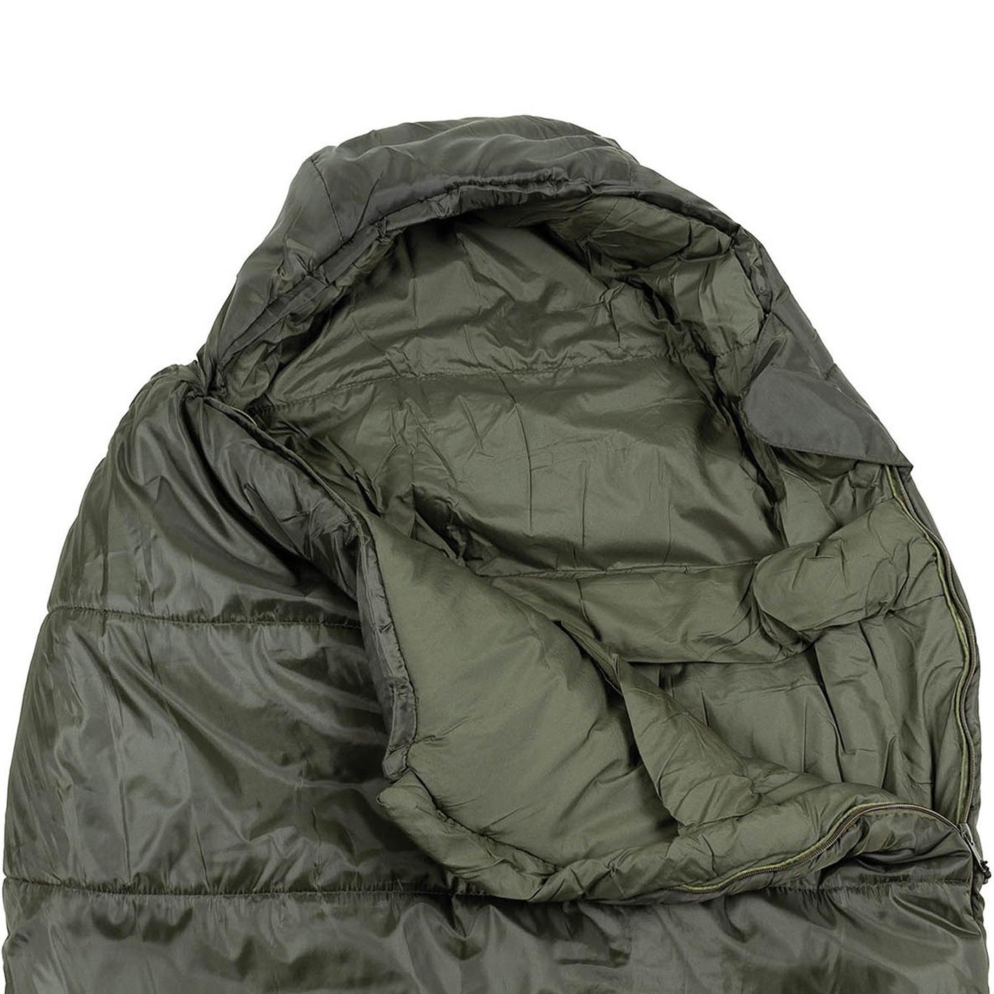 Snugpak sleeping bag IsoFibre filling with two-way zipper, olive color