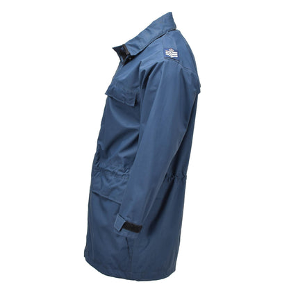 United Kingdom military waterproof parka in blue