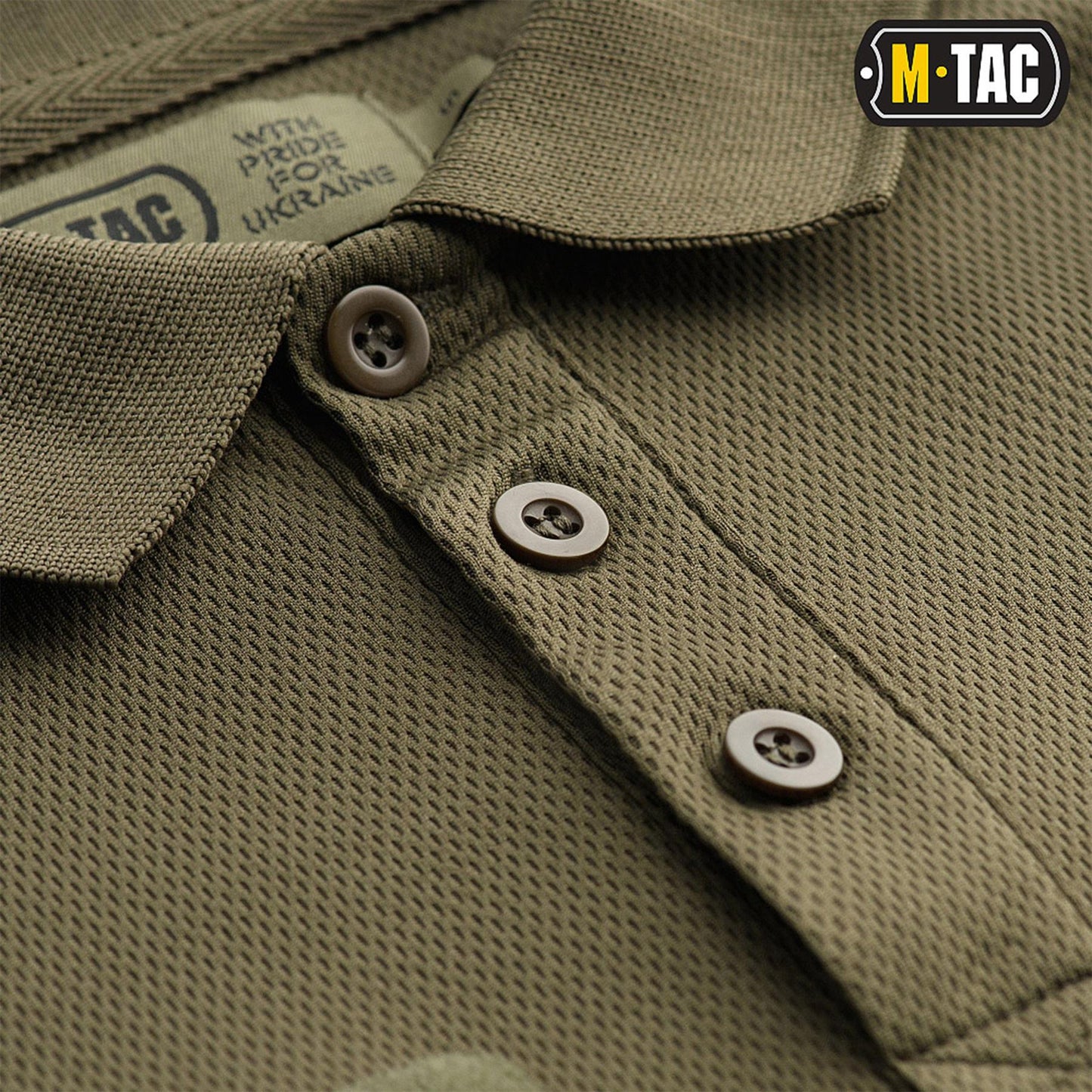 M-TAC polo shirt with short sleeves in olive color