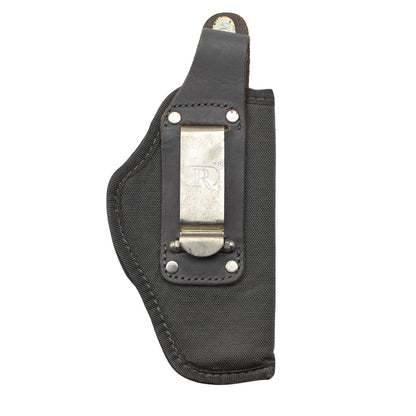 Italian army leather pistol holster gray