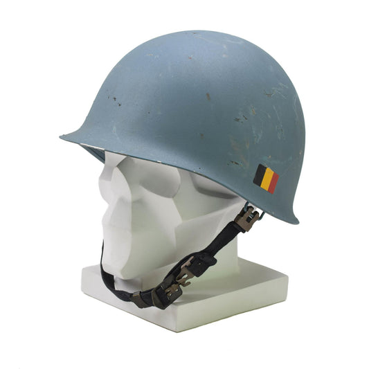 Belgian Army Steel M51 Combat Helmet Light Blue