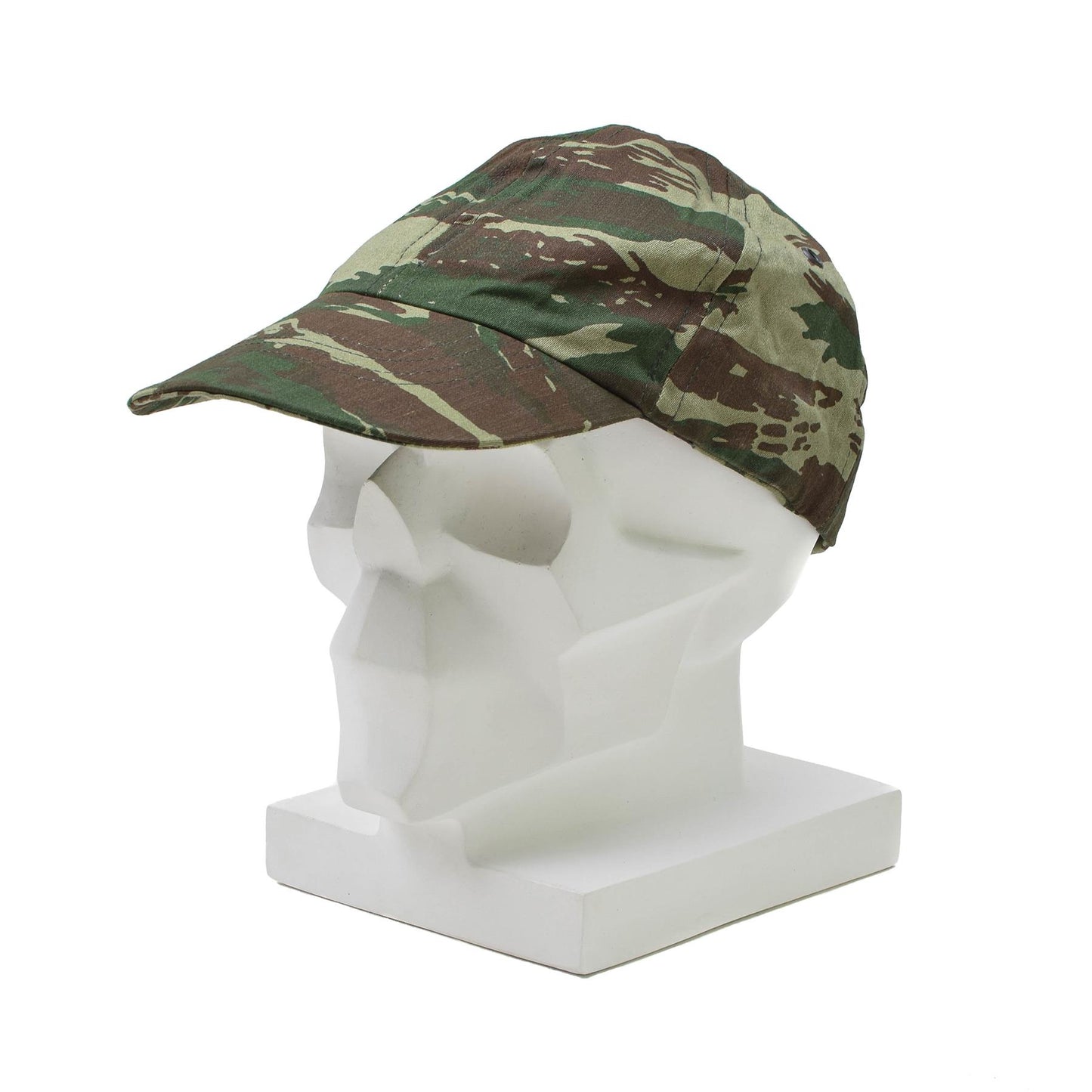 Greek military hat with beak Lizard print