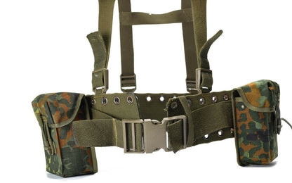 German Army 4-Piece Tactical Belt System with Braces Load Carrying Kit