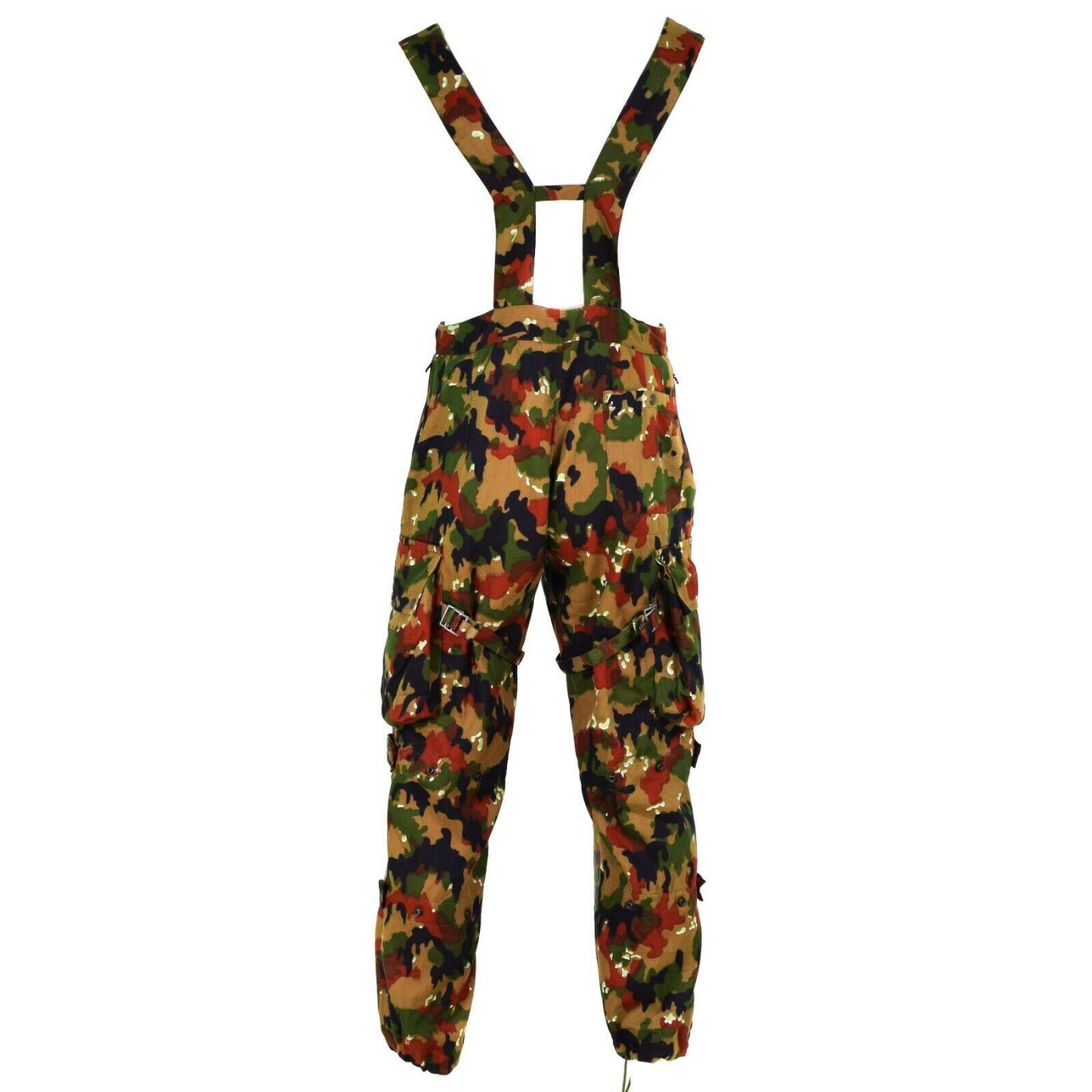 Swiss army field trousers with suspenders M70 printing