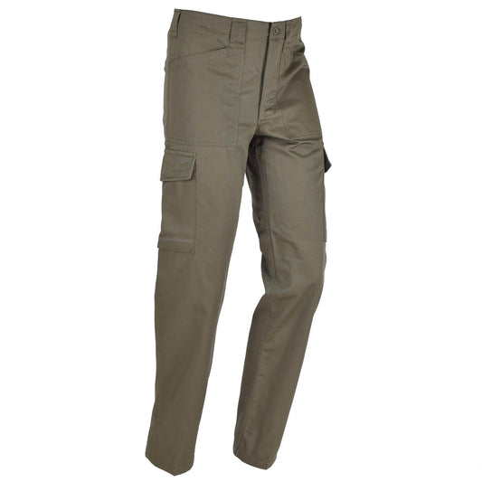 Austrian army work trousers with wide pockets a75 olive