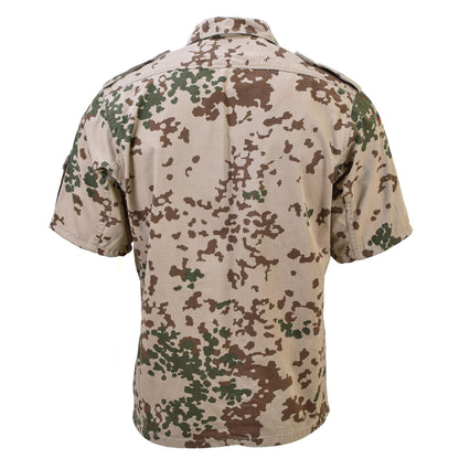 German army shirt with short sleeves in Tropentarn print