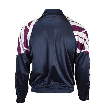 French military retro sports jacket with striped pattern