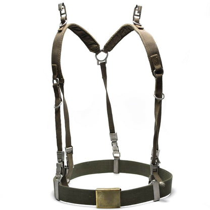 German army Y-braces with belt and baskets