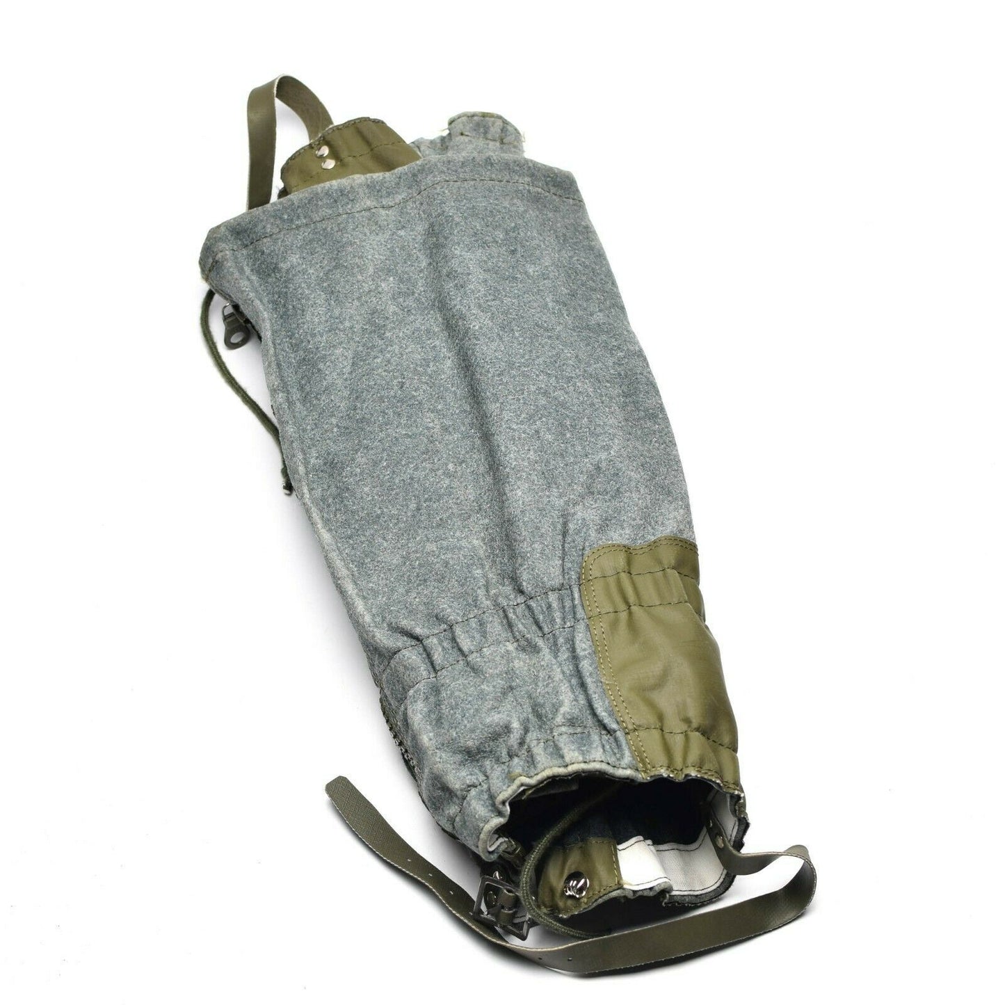 Swiss Army Wool Gaiters Vintage Gray