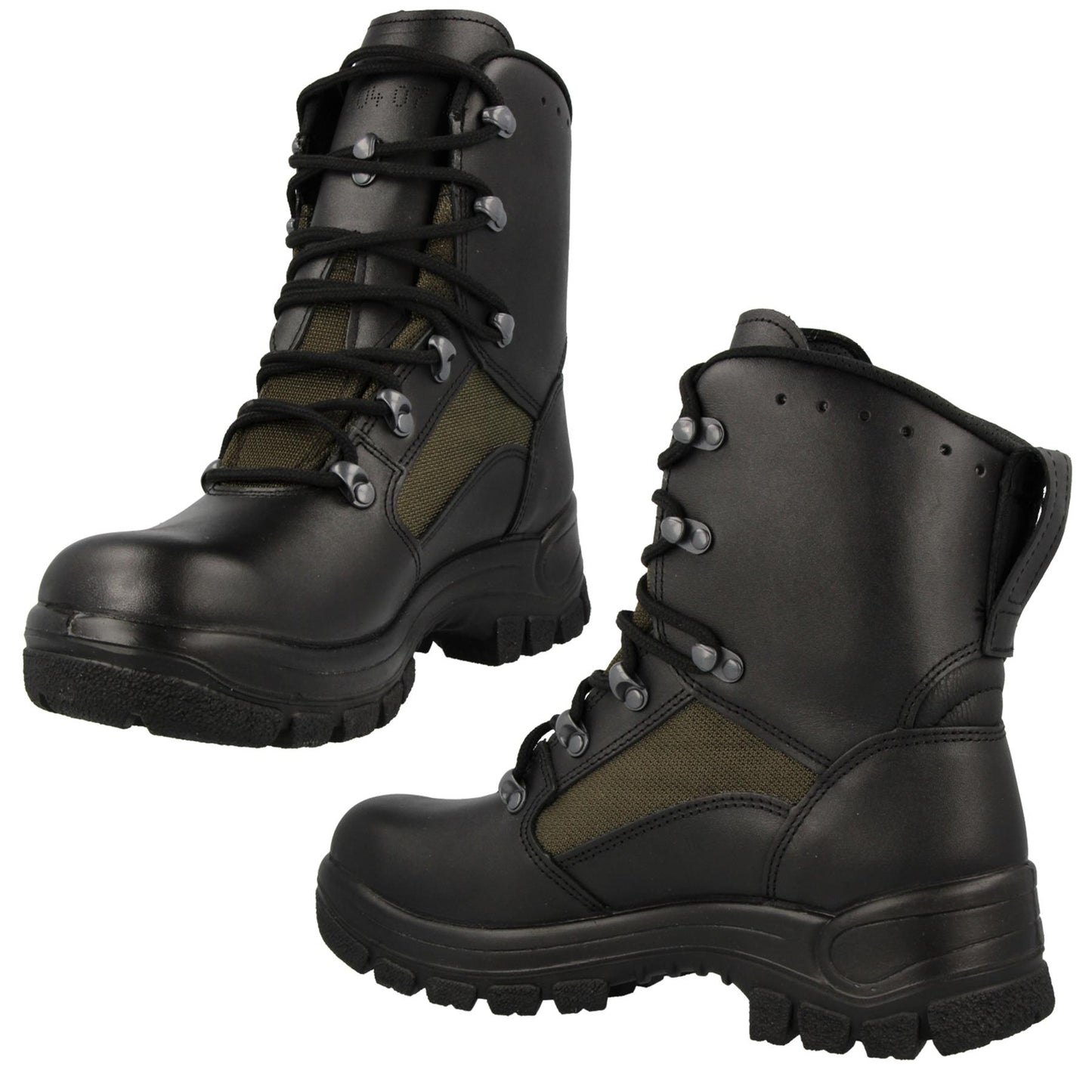 German Army Leather Field Boots Black