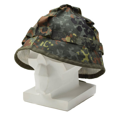 German army helmet cover flecktarn print