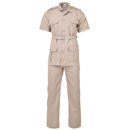 French army legionnaire shirt with short sleeves Light Brown