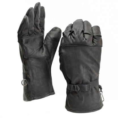 United States Army leather gloves in black