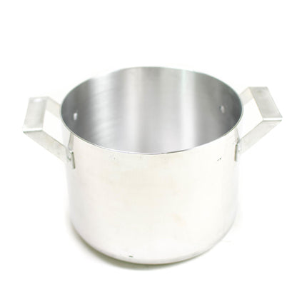 Czech military aluminum pot with lid, 2 liter capacity