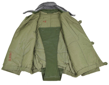 Hungarian army winter jacket olive color