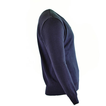 Czech army sweater V-neck blue color