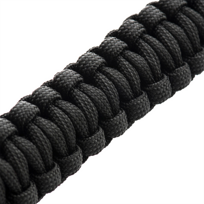 M-TAC taktinė Paracord apyrankė išgyvenimo virvė 3 m juoda