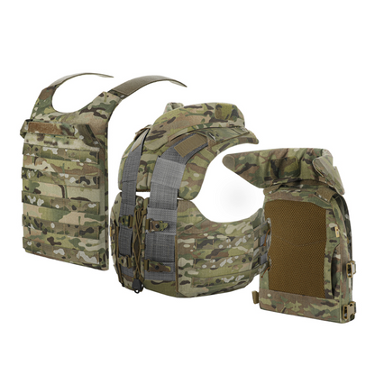 M-TAC Corset Elite taktinė plokščių liemenė MOLLE Quick Release MTP Camo