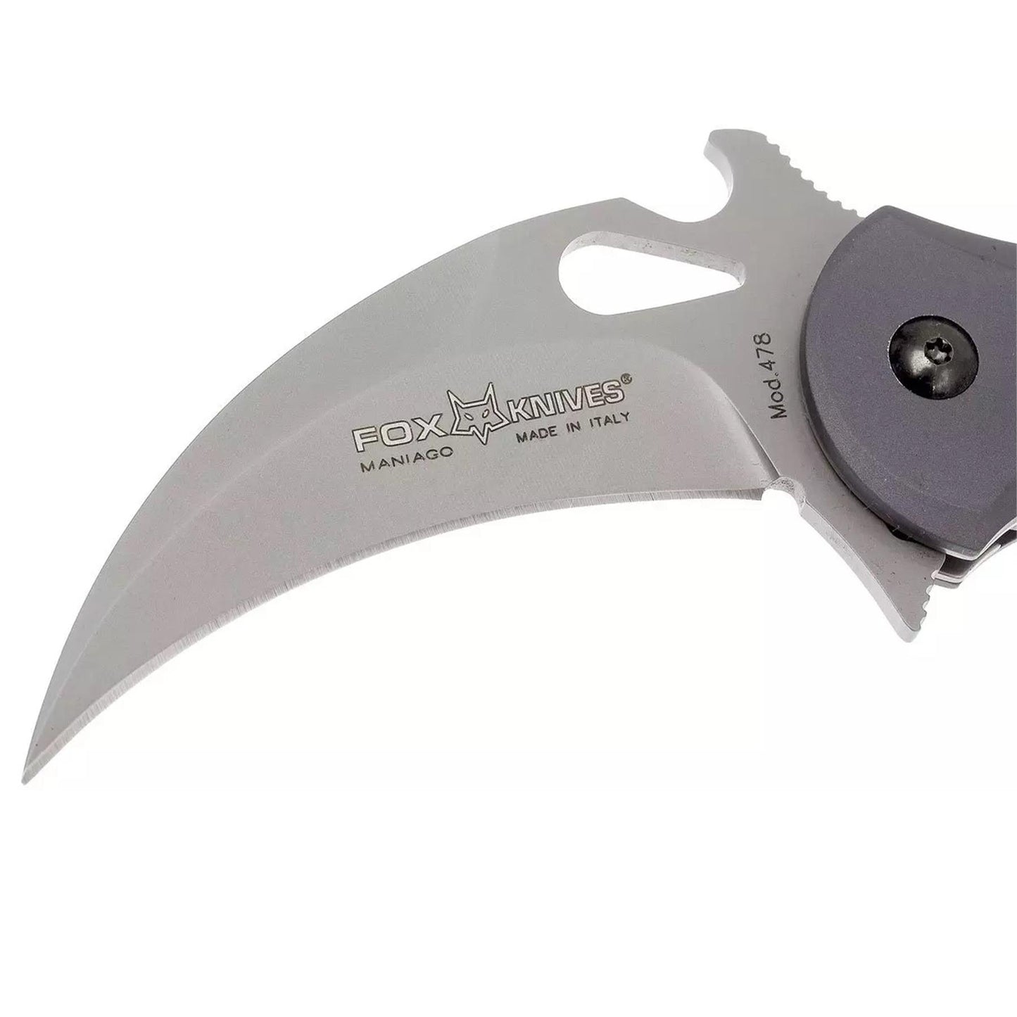 Fox Knives Mini Karambit FX-478 folding knife N690Co steel blade gray