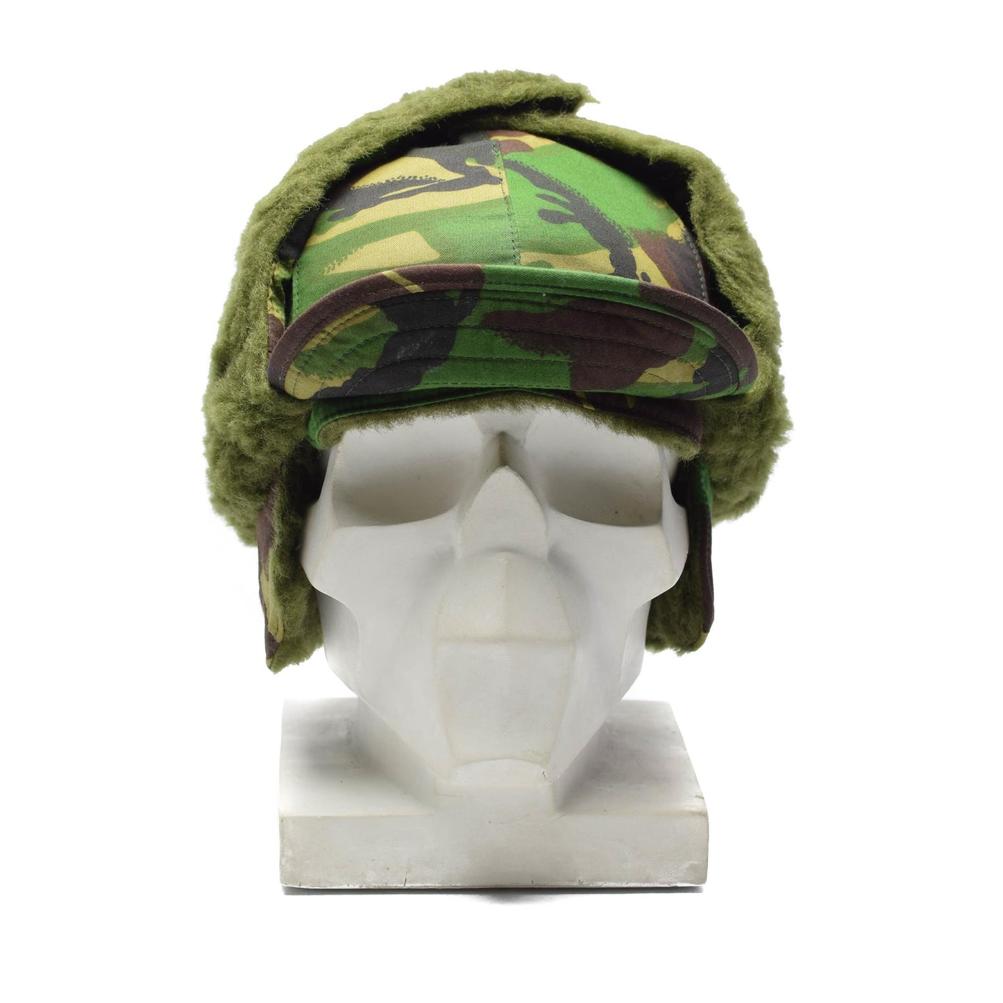 British army winter hat Woodland print