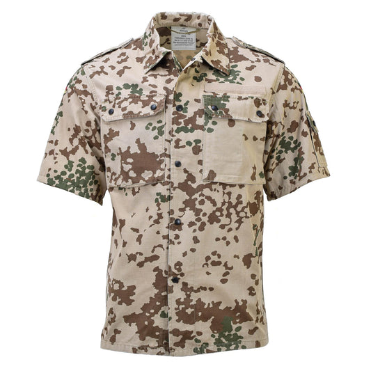 German army shirt with short sleeves in Tropentarn print