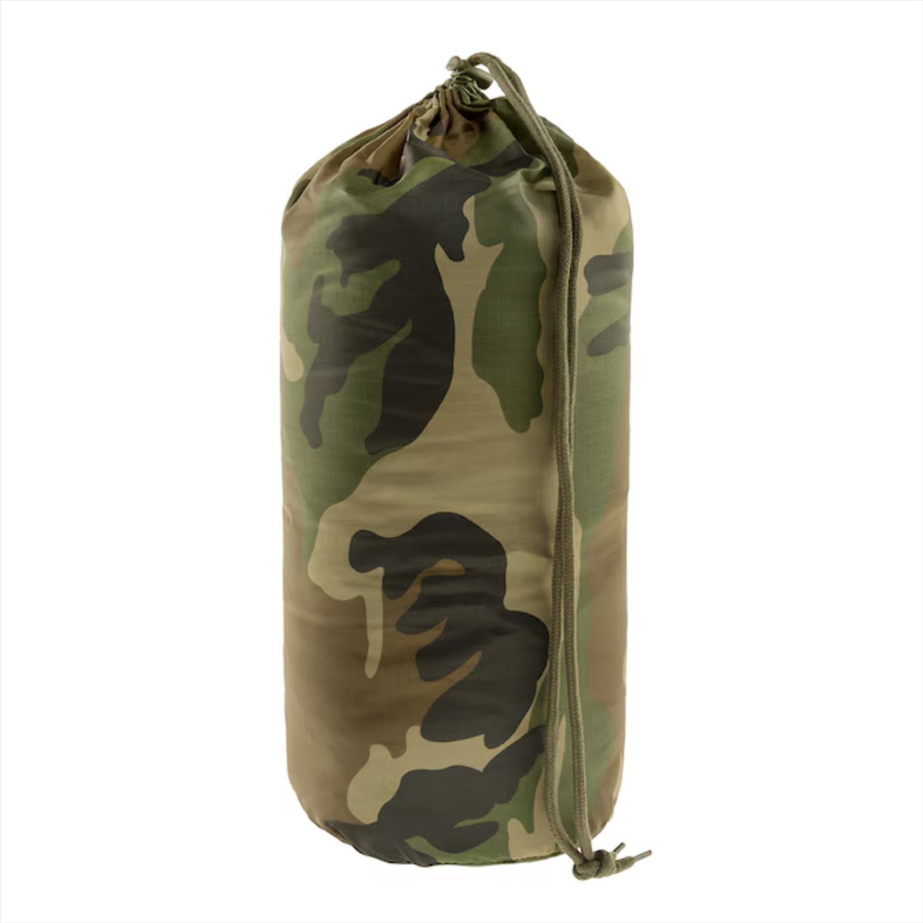 MIL-TEC pončo pamušalas multifunkcinis RipStop medžiagos camo spalvos transportavimo maišelyje.
