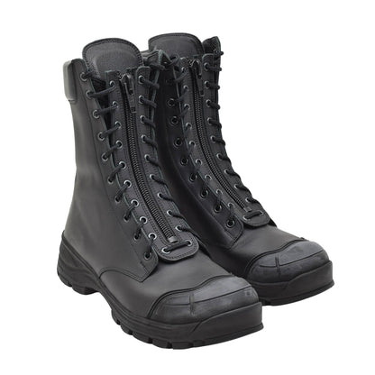 Dutch army leather tactical boots antistatic Black