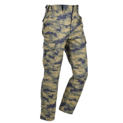 Turkish Army Tactical Ripstop Pants Blue digital printing