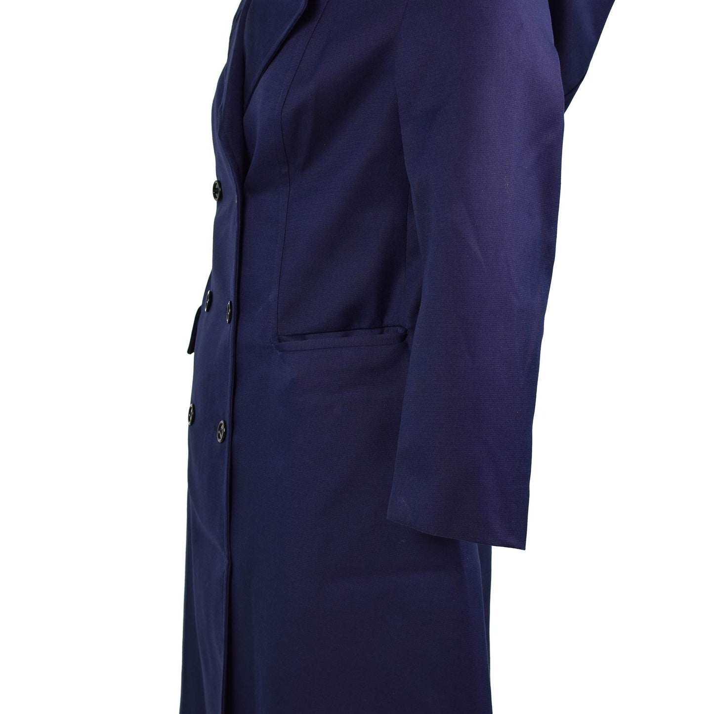 French army women's raincoat in blue