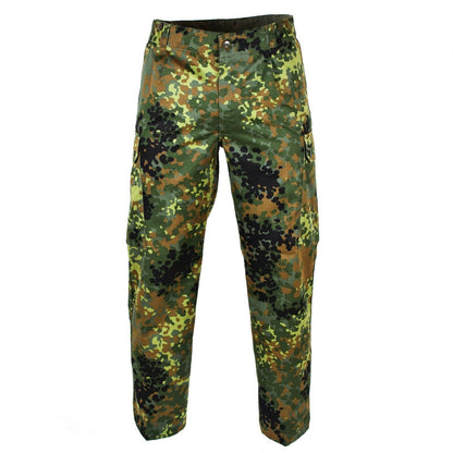 German military field uniform pants Flecktarn print 