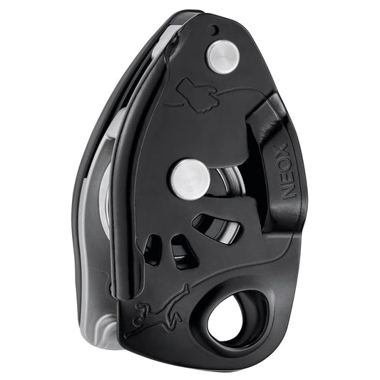 PETZL NEOX laipiojimo įrenginys su asistiniu stabdymu, ergonomiškas ir skirtas sportiniam bei virviniam laipiojimui.
