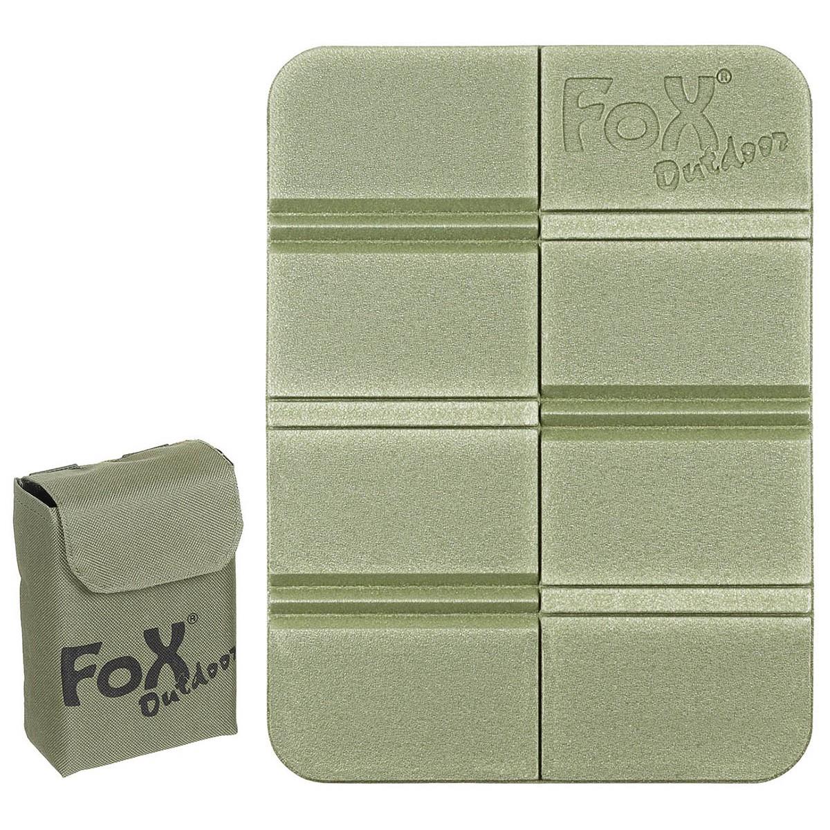 Fox Outdoor sulankstomas termo kilimėlis su MOLLE dėklu alyvuogių