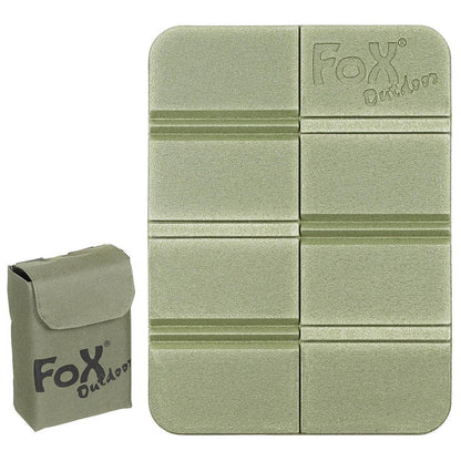 Fox Outdoor sulankstomas termo kilimėlis su MOLLE dėklu alyvuogių