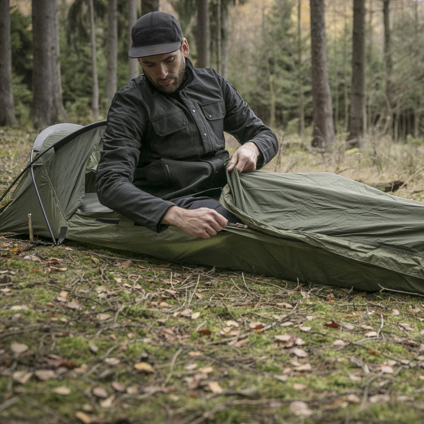 Snugpak Stratosphere neperšlampamas miegmaišio užvalkalas alyvuogių