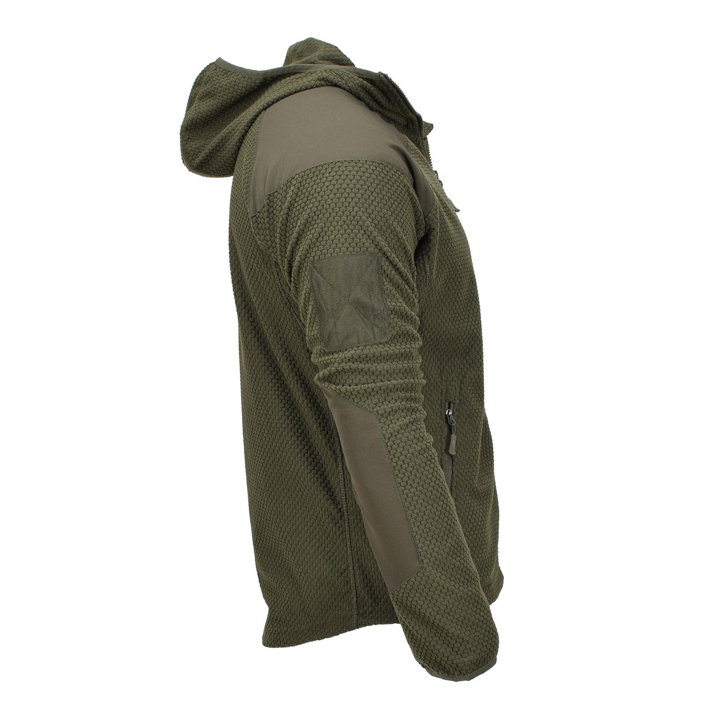 Blochl military warm fleece jacket in olive color