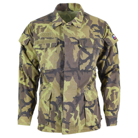 Czech army field jacket leaf print