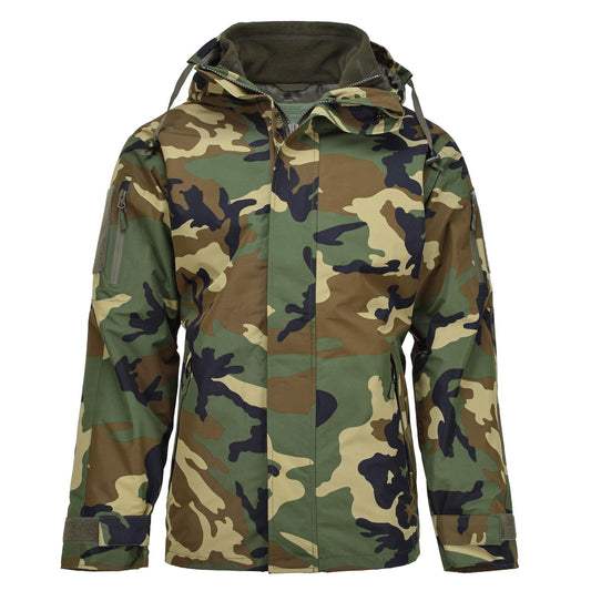 MIL-TEC GEN II Weatherproof Fleece Lined Woodland Print Jacket