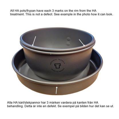 The Trangia outdoor cooking stove set is adapted for hiking