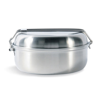 Tatonka outdoor cooking set pot stainless steel compact for camping